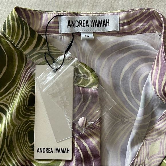 Andrea Iyamah Akacia Tunic in Woodgrain Print - Picture 12 of 16